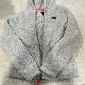 Cream Patagonia Full Zip Jacket.